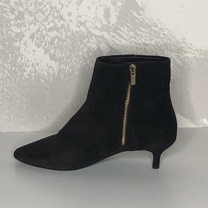 Taryn Rose Chocolate Suede Booties